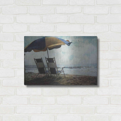 Luxe Metal Art 'Sea For Two' by Debra Van Swearingen, Metal Wall Art,24x16