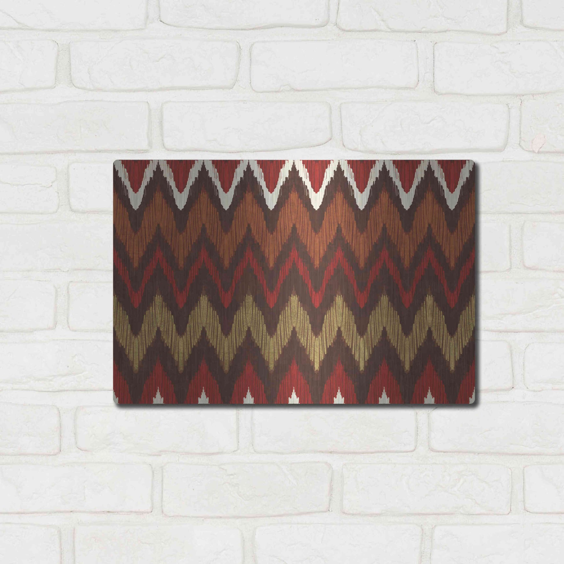 Luxe Metal Art 'Fresh Coffee Step 03B' by Veronique Charron, Metal Wall Art,16x12