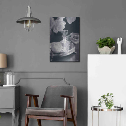 Luxe Metal Art 'Vintage Vanity I' by Debra Van Swearingen, Metal Wall Art,16x24