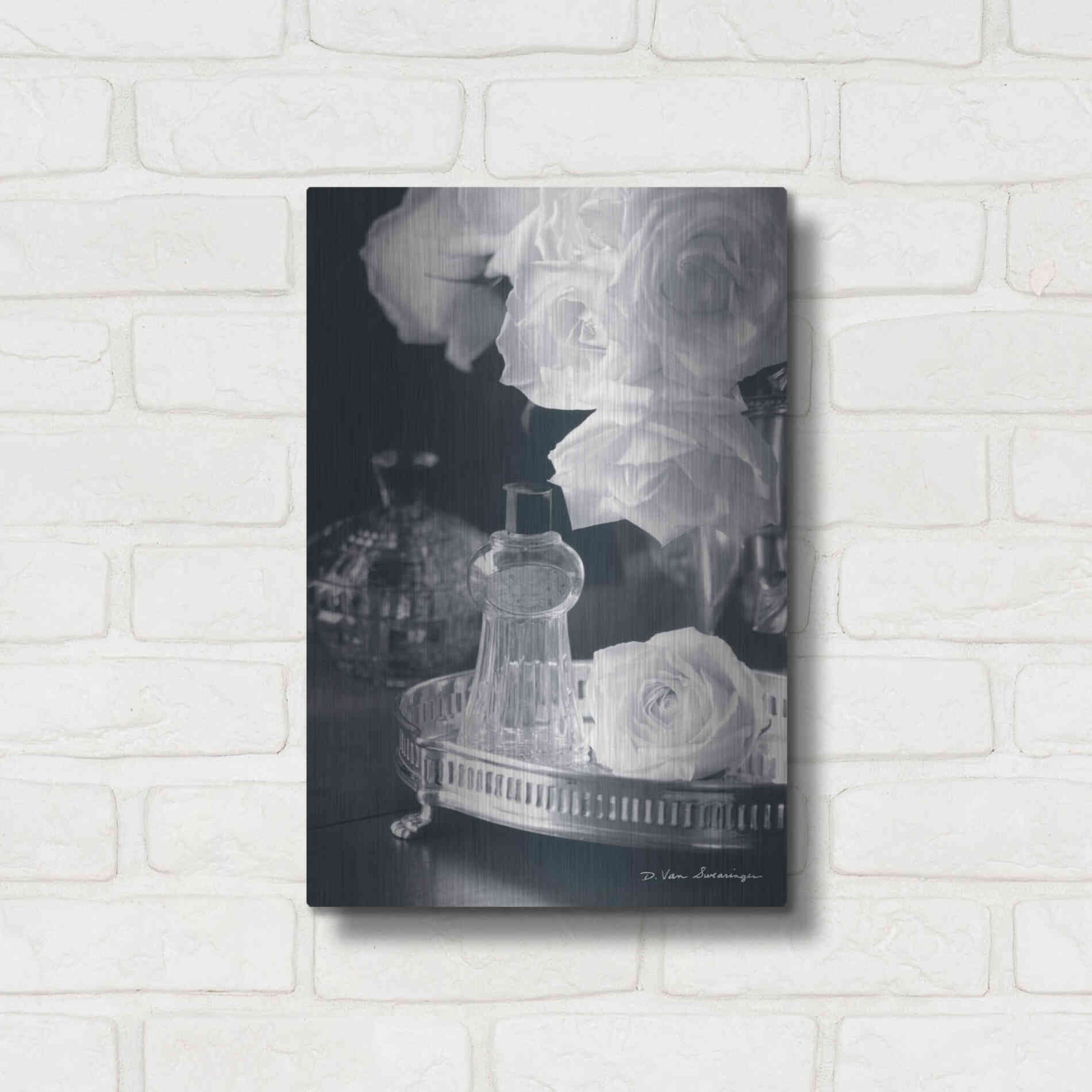 Luxe Metal Art 'Vintage Vanity II' by Debra Van Swearingen, Metal Wall Art,12x16