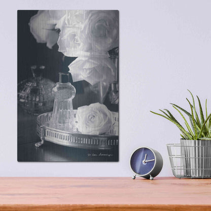 Luxe Metal Art 'Vintage Vanity II' by Debra Van Swearingen, Metal Wall Art,12x16