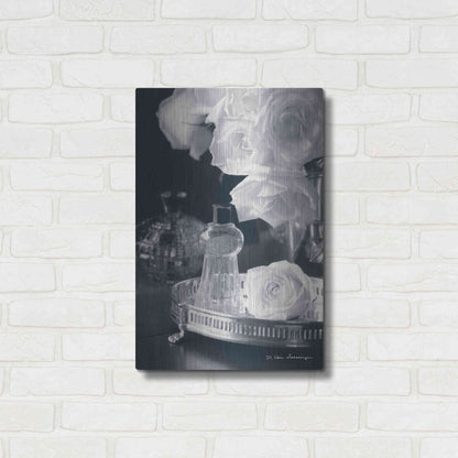 Luxe Metal Art 'Vintage Vanity II' by Debra Van Swearingen, Metal Wall Art,16x24