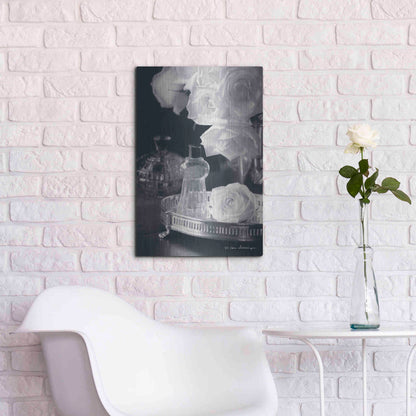 Luxe Metal Art 'Vintage Vanity II' by Debra Van Swearingen, Metal Wall Art,16x24