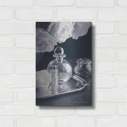 Luxe Metal Art 'Vintage Vanity III' by Debra Van Swearingen, Metal Wall Art,12x16