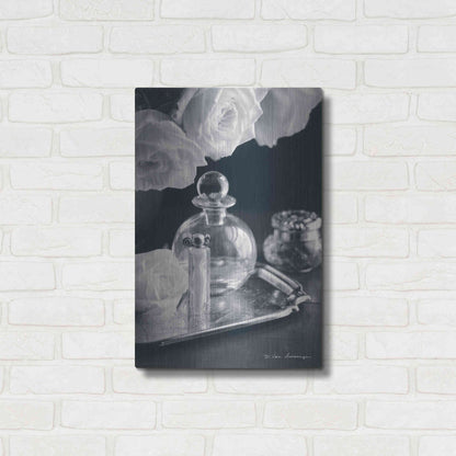 Luxe Metal Art 'Vintage Vanity III' by Debra Van Swearingen, Metal Wall Art,16x24