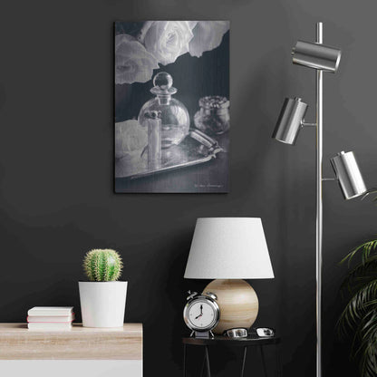 Luxe Metal Art 'Vintage Vanity III' by Debra Van Swearingen, Metal Wall Art,16x24