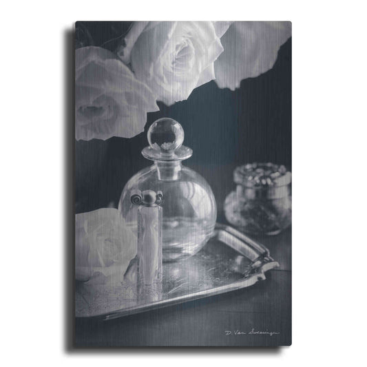 Luxe Metal Art 'Vintage Vanity III' by Debra Van Swearingen, Metal Wall Art