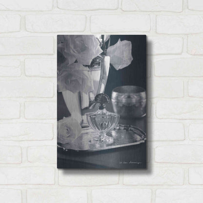 Luxe Metal Art 'Vintage Vanity IV' by Debra Van Swearingen, Metal Wall Art,12x16