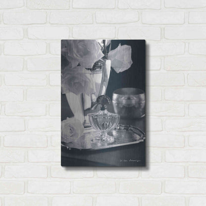 Luxe Metal Art 'Vintage Vanity IV' by Debra Van Swearingen, Metal Wall Art,16x24