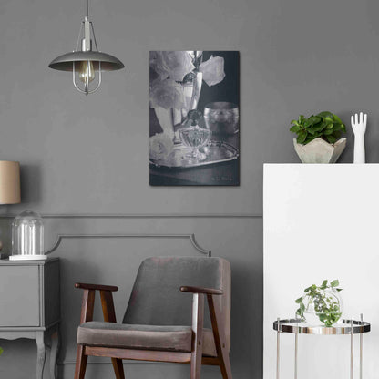 Luxe Metal Art 'Vintage Vanity IV' by Debra Van Swearingen, Metal Wall Art,16x24