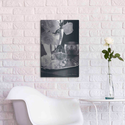 Luxe Metal Art 'Vintage Vanity IV' by Debra Van Swearingen, Metal Wall Art,16x24