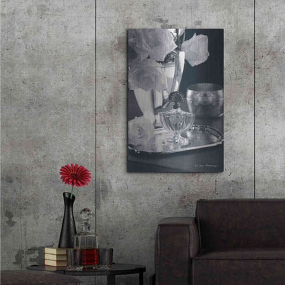 Luxe Metal Art 'Vintage Vanity IV' by Debra Van Swearingen, Metal Wall Art,24x36