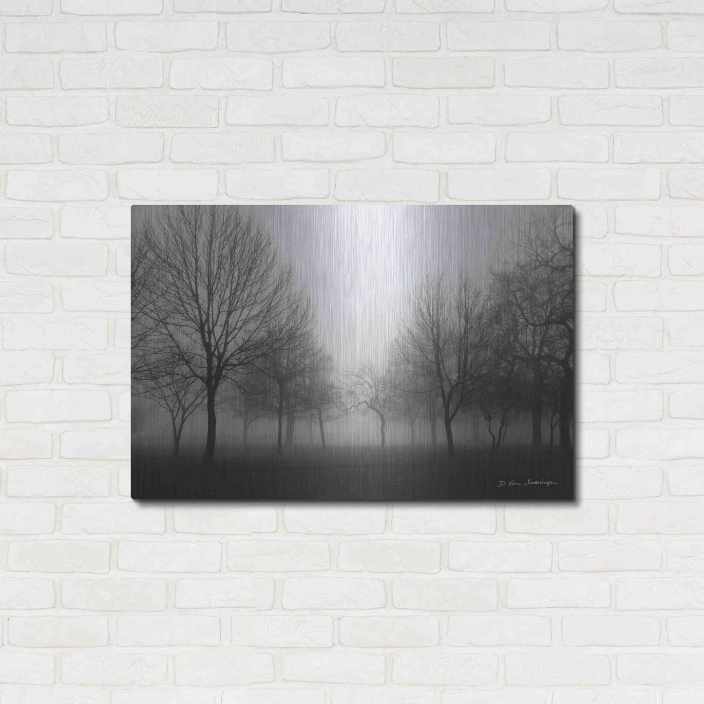 Luxe Metal Art 'Morning Mist' by Debra Van Swearingen, Metal Wall Art,36x24