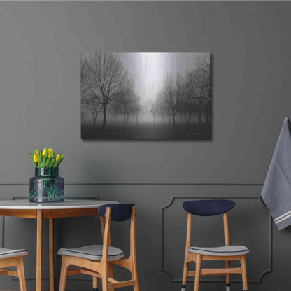 Luxe Metal Art 'Morning Mist' by Debra Van Swearingen, Metal Wall Art,36x24