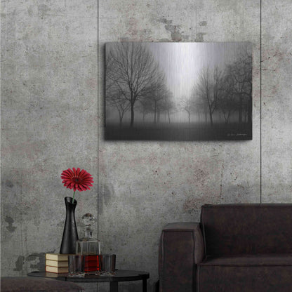 Luxe Metal Art 'Morning Mist' by Debra Van Swearingen, Metal Wall Art,36x24