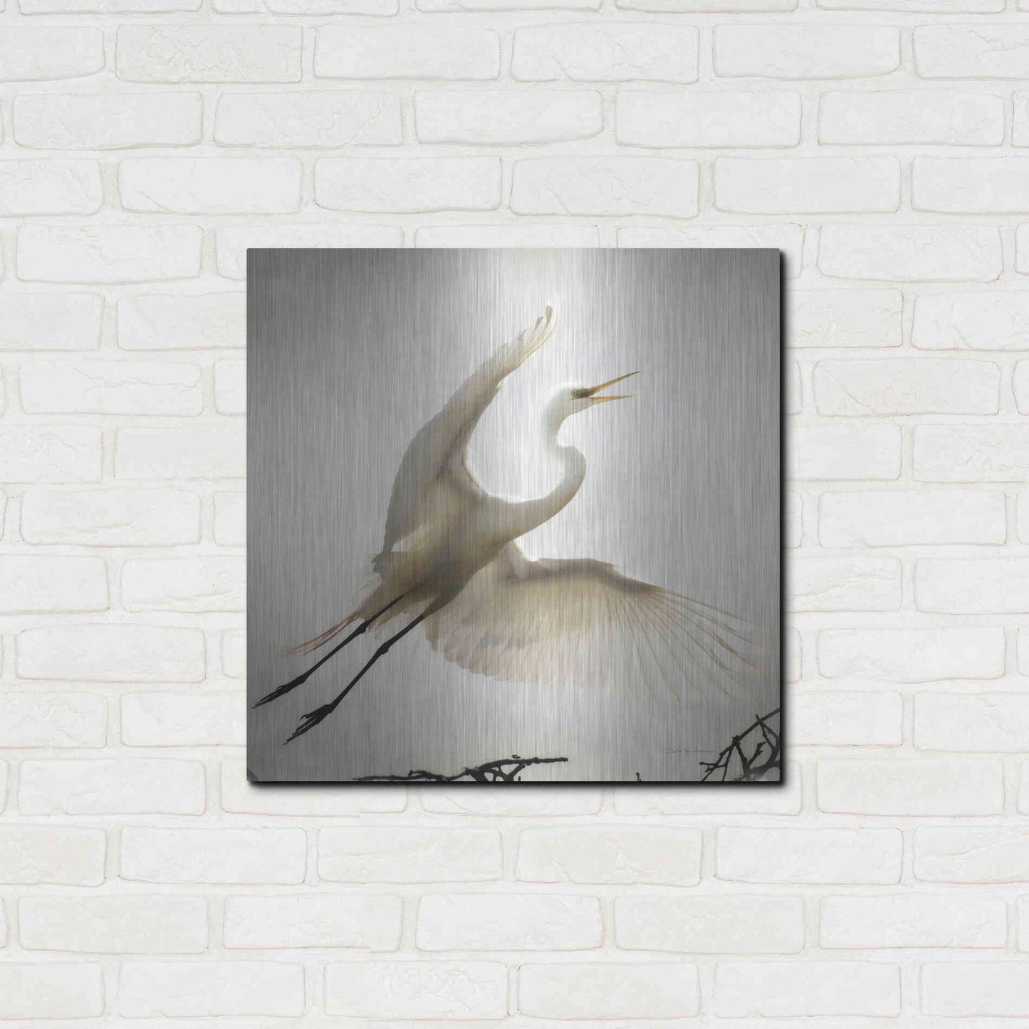 Luxe Metal Art 'Emergence' by Debra Van Swearingen, Metal Wall Art,24x24