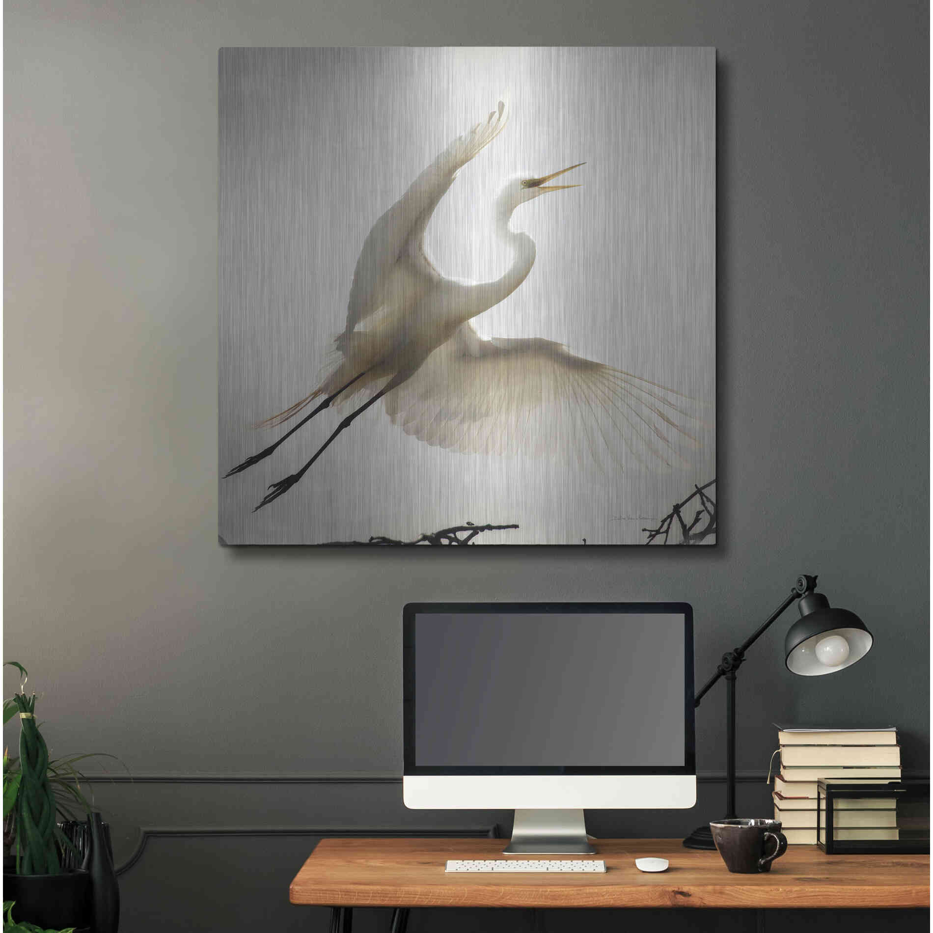 Luxe Metal Art 'Emergence' by Debra Van Swearingen, Metal Wall Art,36x36