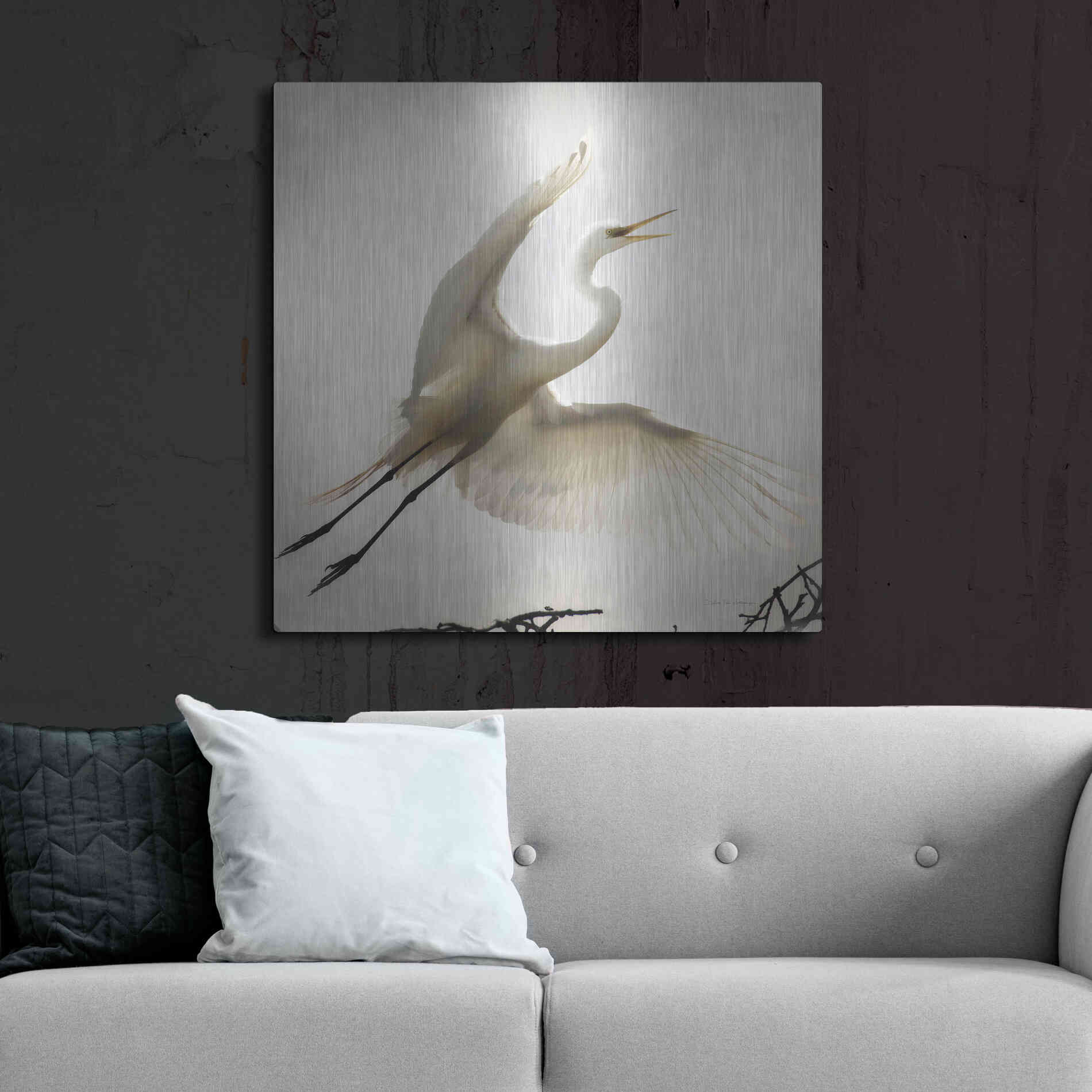 Luxe Metal Art 'Emergence' by Debra Van Swearingen, Metal Wall Art,36x36