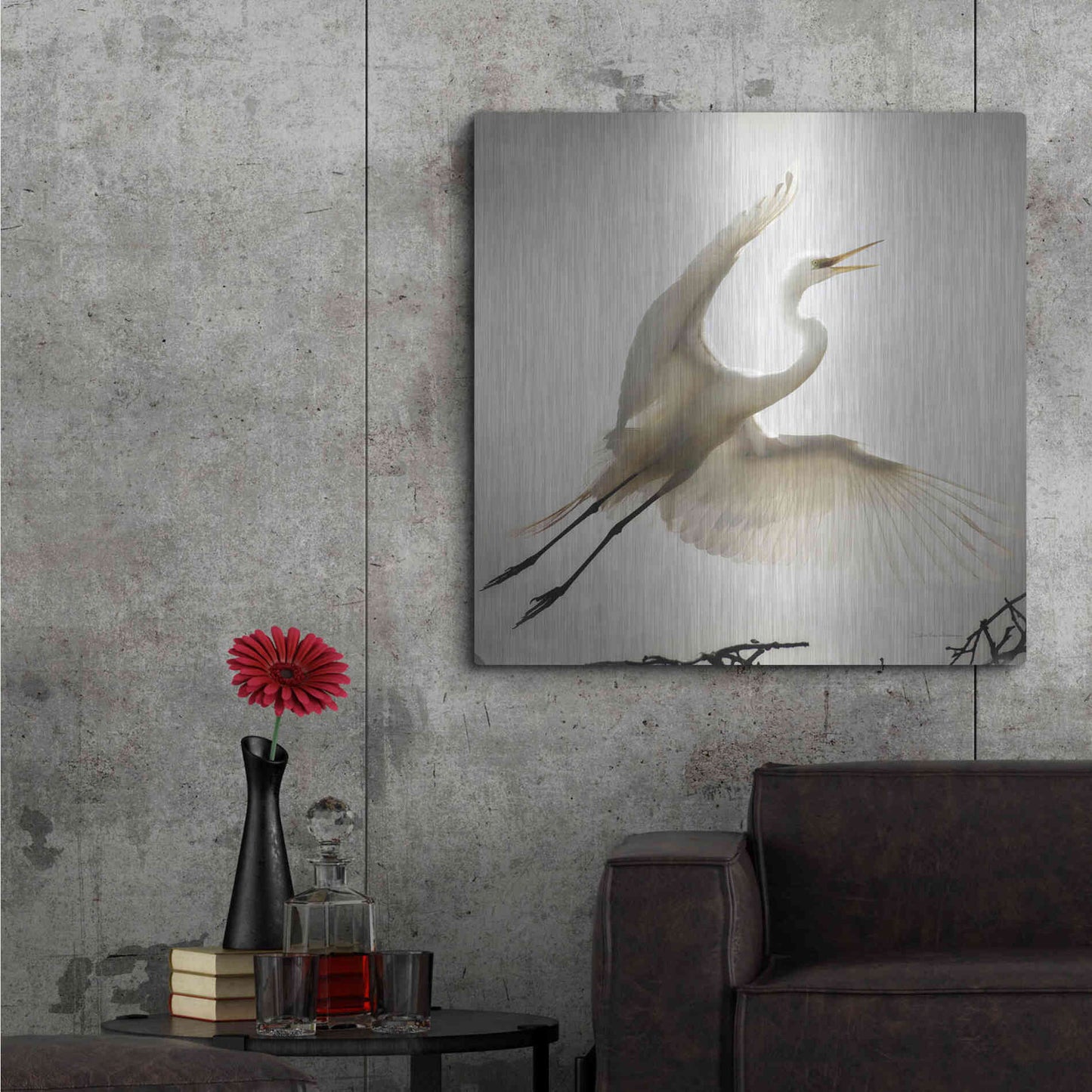 Luxe Metal Art 'Emergence' by Debra Van Swearingen, Metal Wall Art,36x36