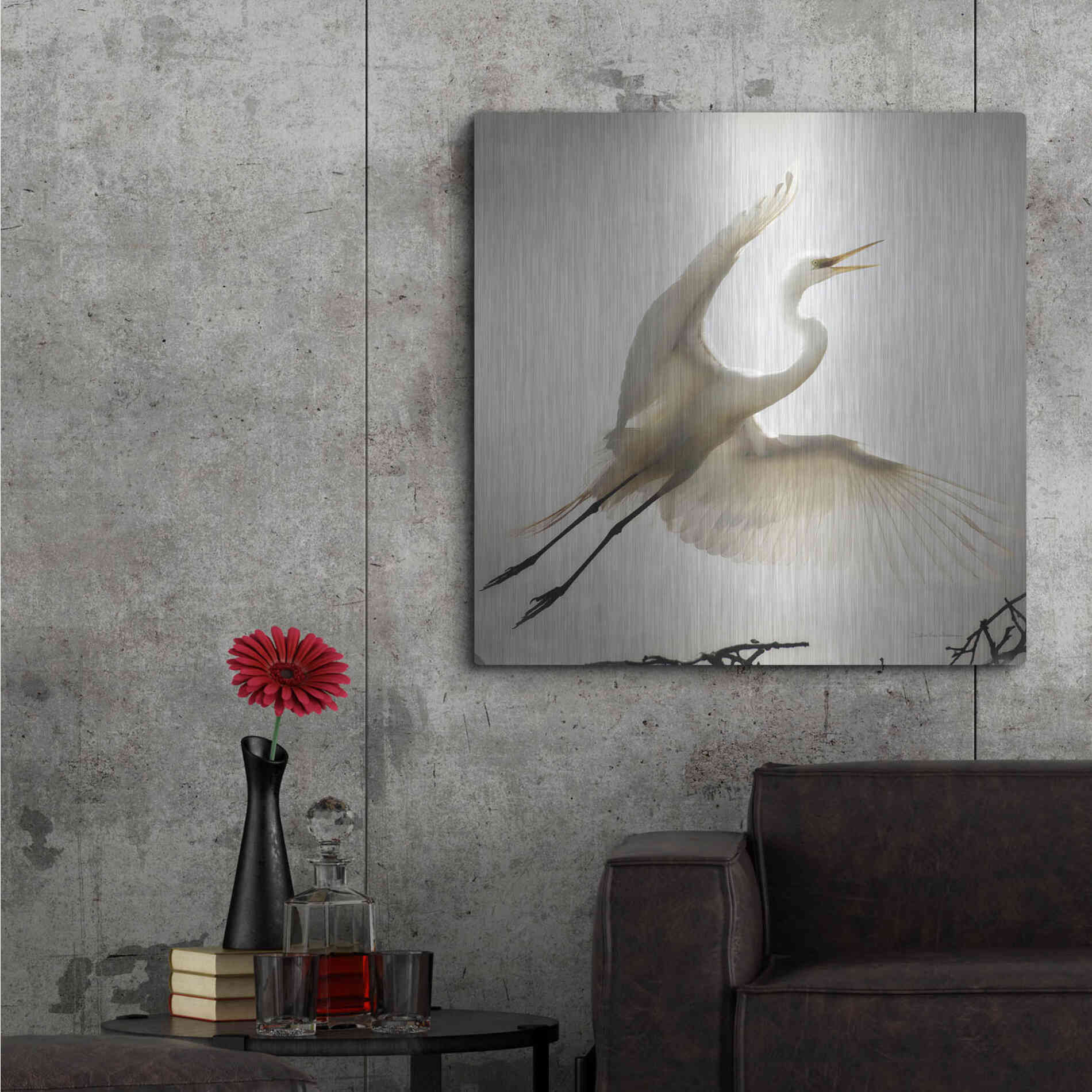 Luxe Metal Art 'Emergence' by Debra Van Swearingen, Metal Wall Art,36x36