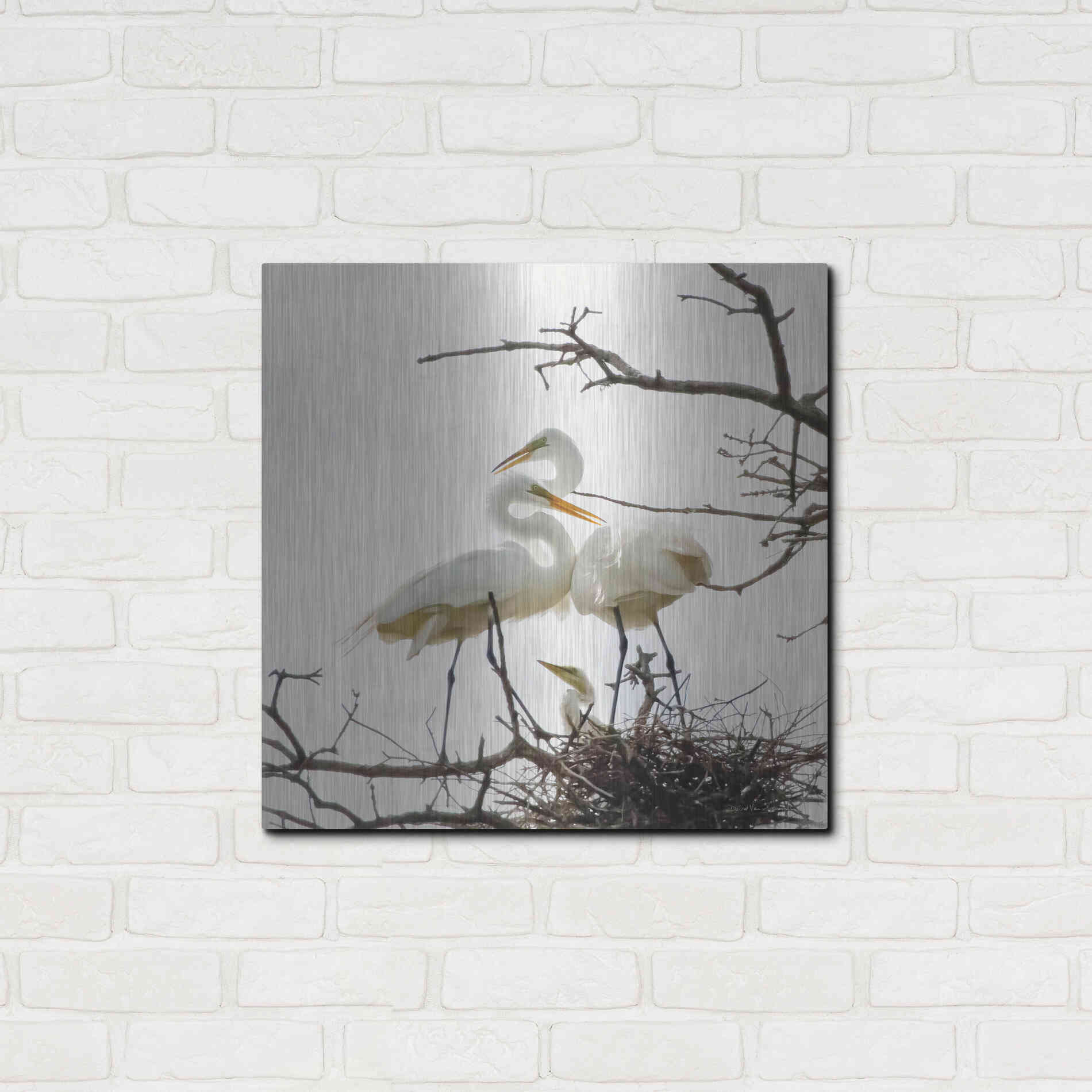 Luxe Metal Art 'Devotion' by Debra Van Swearingen, Metal Wall Art,24x24