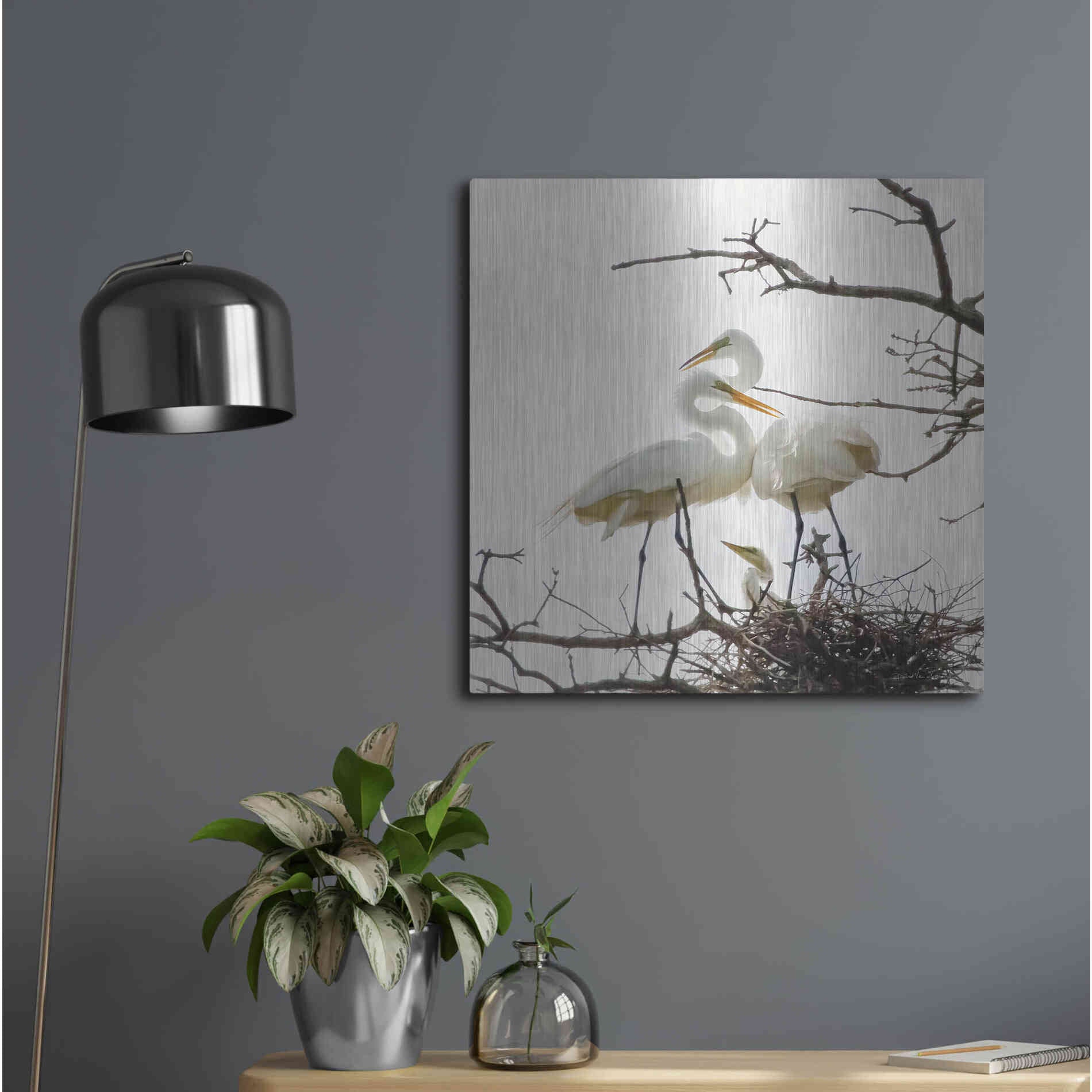 Luxe Metal Art 'Devotion' by Debra Van Swearingen, Metal Wall Art,24x24