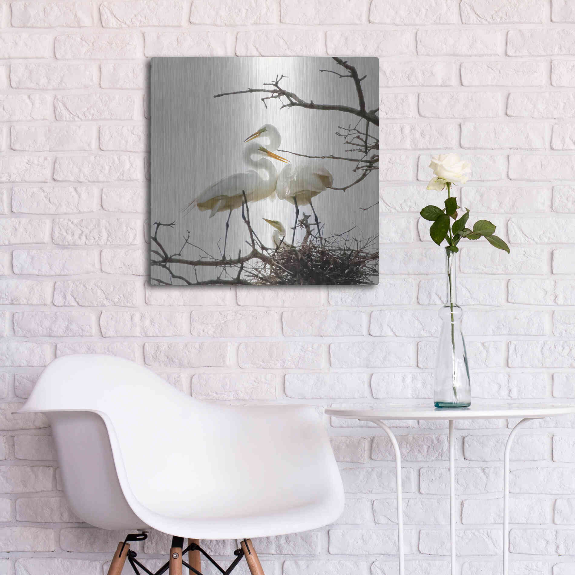 Luxe Metal Art 'Devotion' by Debra Van Swearingen, Metal Wall Art,24x24