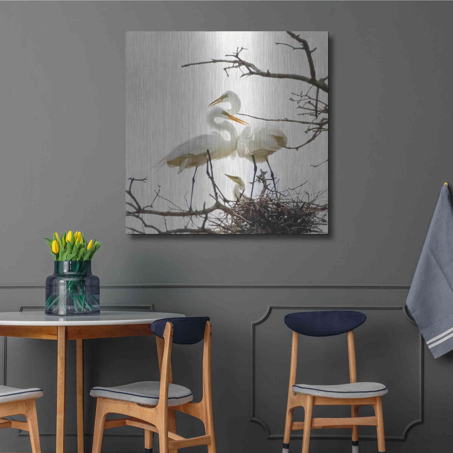 Luxe Metal Art 'Devotion' by Debra Van Swearingen, Metal Wall Art,36x36