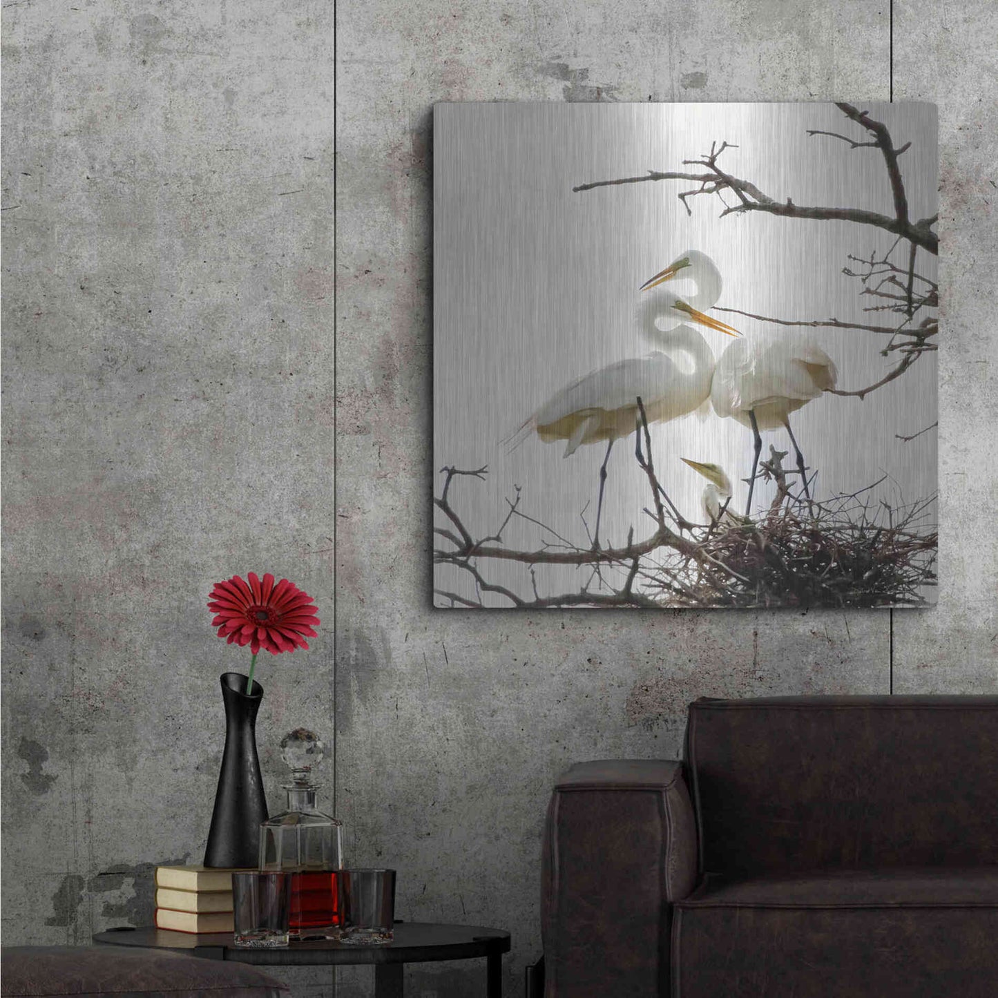 Luxe Metal Art 'Devotion' by Debra Van Swearingen, Metal Wall Art,36x36