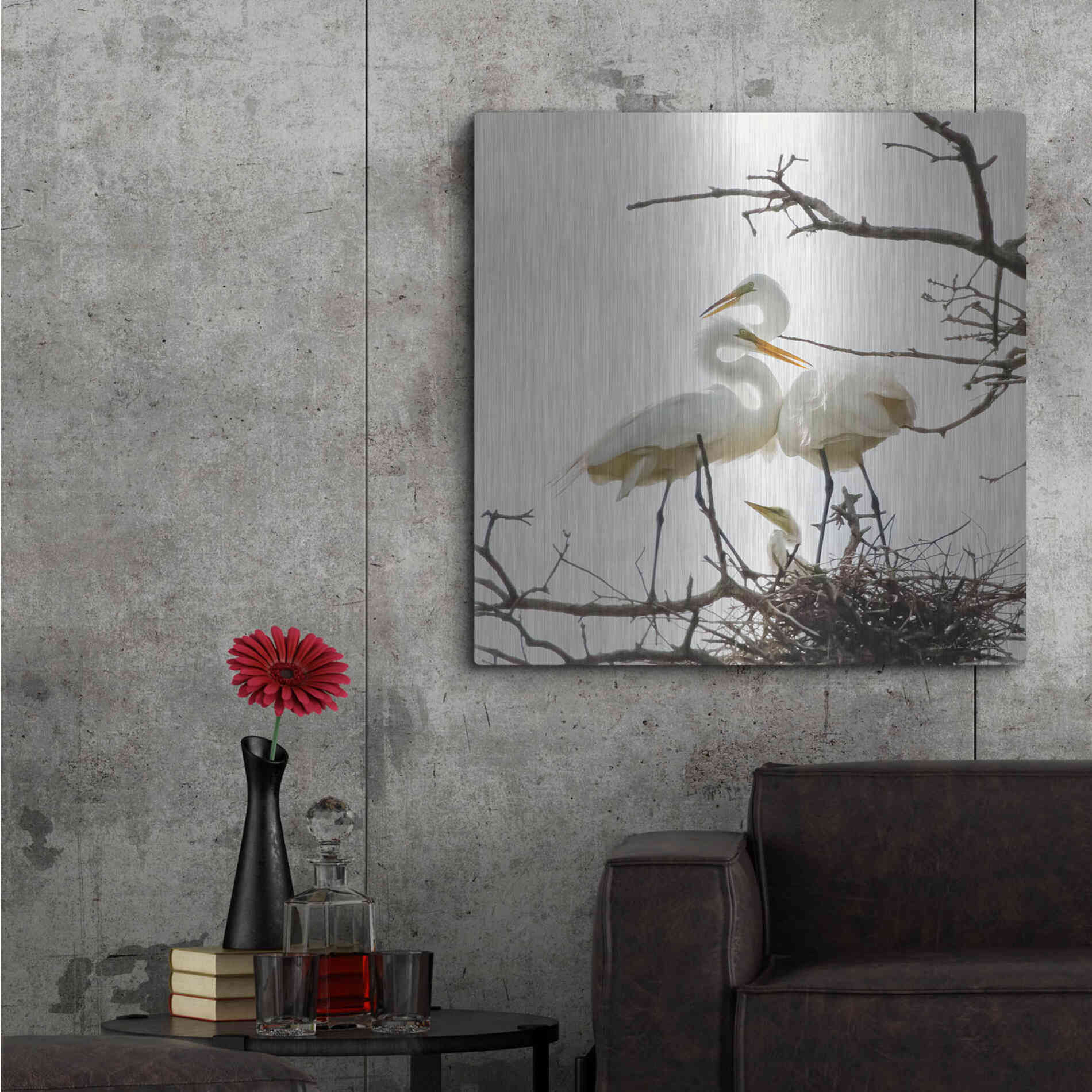 Luxe Metal Art 'Devotion' by Debra Van Swearingen, Metal Wall Art,36x36
