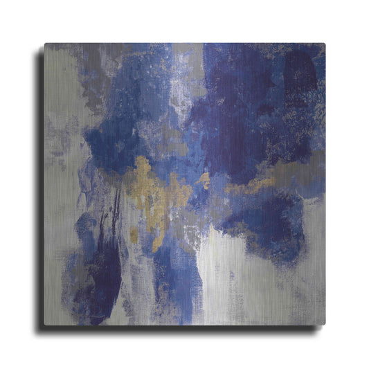 'Sparkle Abstract II Blue' by Silvia Vassileva, Metal Wall Art