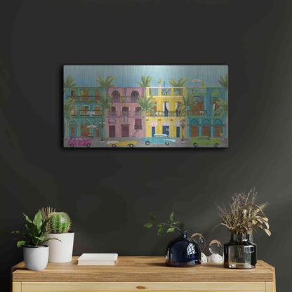 Luxe Metal Art 'Havana I' by Elyse DeNeige, Metal Wall Art,24x12