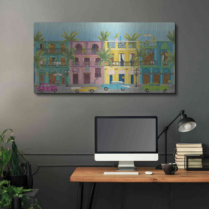 Luxe Metal Art 'Havana I' by Elyse DeNeige, Metal Wall Art,48x24