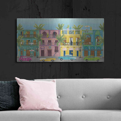 Luxe Metal Art 'Havana I' by Elyse DeNeige, Metal Wall Art,48x24