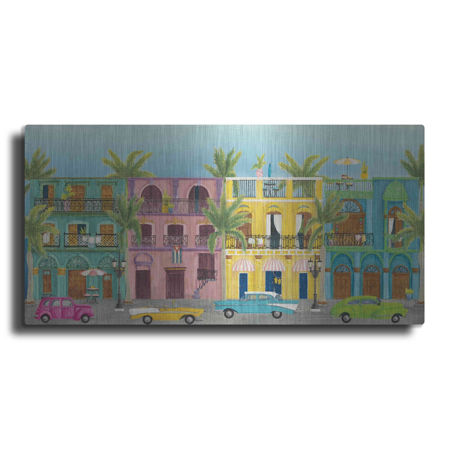 Luxe Metal Art 'Havana I' by Elyse DeNeige, Metal Wall Art