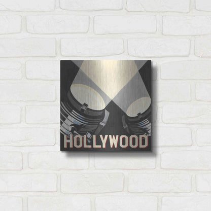 Luxe Metal Art 'Hollywood' by Marco Fabiano, Metal Wall Art,12x12