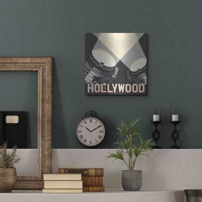 Luxe Metal Art 'Hollywood' by Marco Fabiano, Metal Wall Art,12x12