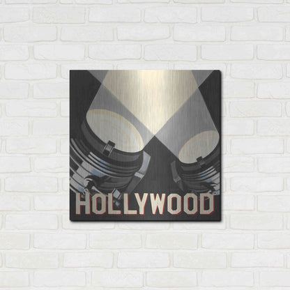 Luxe Metal Art 'Hollywood' by Marco Fabiano, Metal Wall Art,24x24