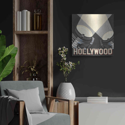 Luxe Metal Art 'Hollywood' by Marco Fabiano, Metal Wall Art,24x24