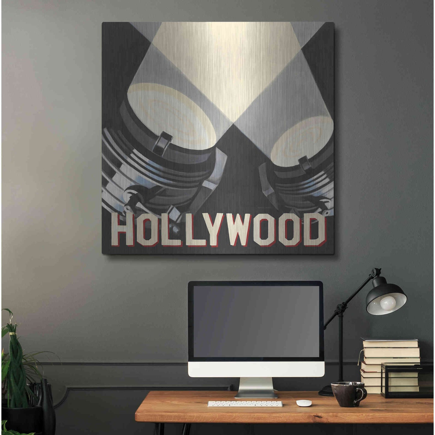 Luxe Metal Art 'Hollywood' by Marco Fabiano, Metal Wall Art,36x36