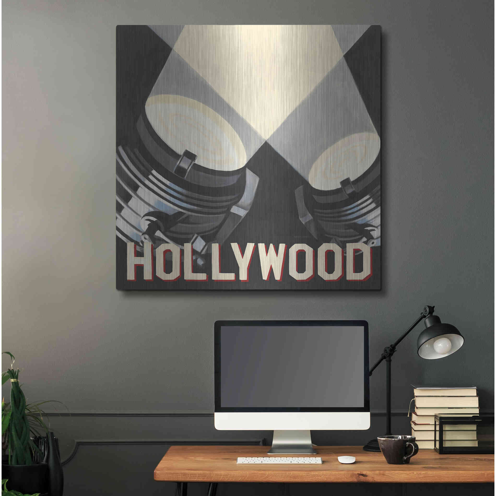 Luxe Metal Art 'Hollywood' by Marco Fabiano, Metal Wall Art,36x36
