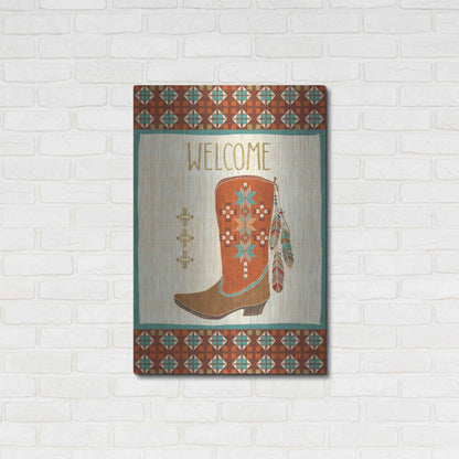 Luxe Metal Art 'Southwest at Heart IV FLAG' by Veronique Charron, Metal Wall Art,24x36