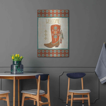 Luxe Metal Art 'Southwest at Heart IV FLAG' by Veronique Charron, Metal Wall Art,24x36