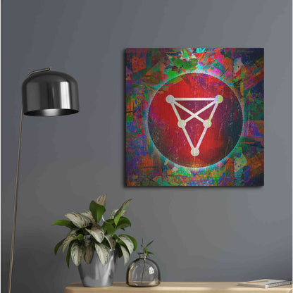 Luxe Metal Art 'CHZ Chiliz Crypto,' Metal Wall Art,24x24