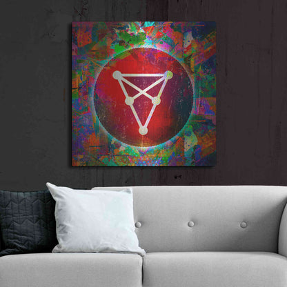 Luxe Metal Art 'CHZ Chiliz Crypto,' Metal Wall Art,36x36