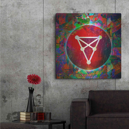 Luxe Metal Art 'CHZ Chiliz Crypto,' Metal Wall Art,36x36