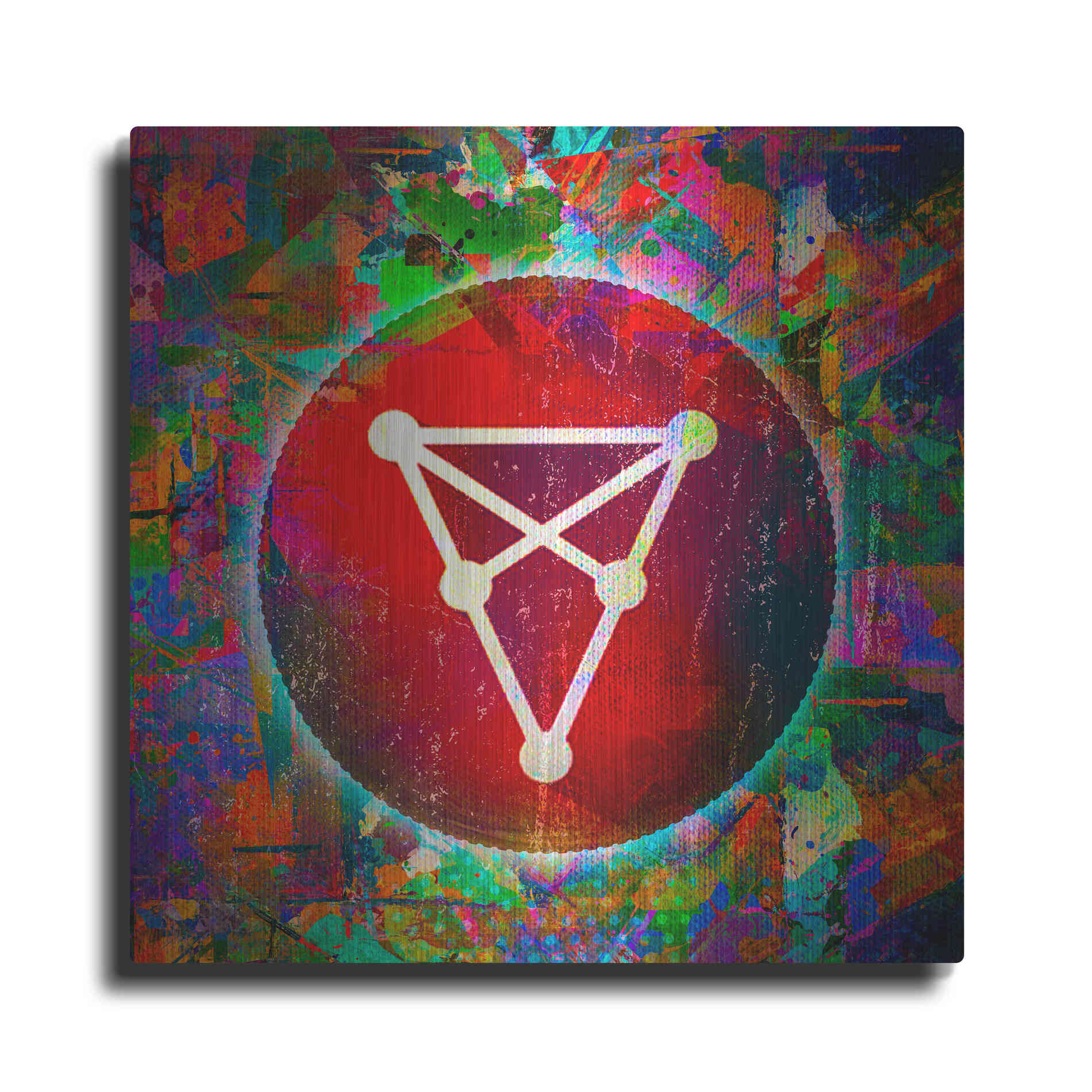 Luxe Metal Art 'CHZ Chiliz Crypto,' Metal Wall Art