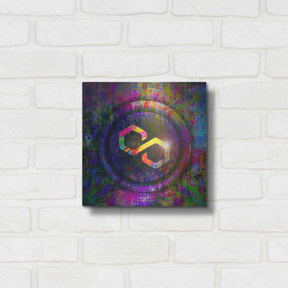 Luxe Metal Art 'MATIC Polygon Crypto,' Metal Wall Art,12x12