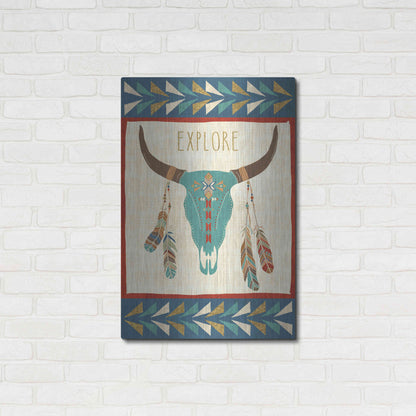 Luxe Metal Art 'Southwest at Heart II FLAG' by Veronique Charron, Metal Wall Art,24x36