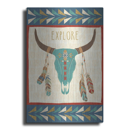 Luxe Metal Art 'Southwest at Heart II FLAG' by Veronique Charron, Metal Wall Art